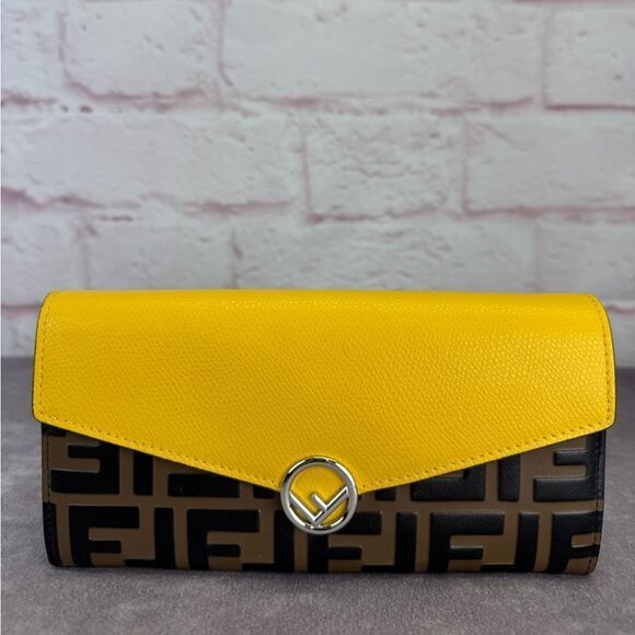 Fendi Yellow F is Fendi Cruise Women's Wallet - Picture 1 of 13